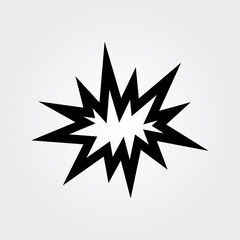 Obraz premium Illustration of explosion on white background