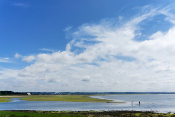 Pen-Bron channel in Loire Atlantique coast                              