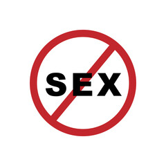 No sex allowed sign