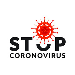 Coronavirus (Covid-19) vector. Symbol of the fight against coronovirus. Coronavirus infection