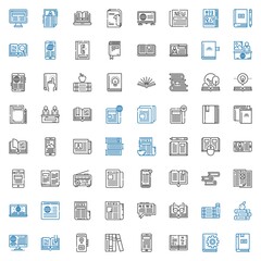 publication icons set