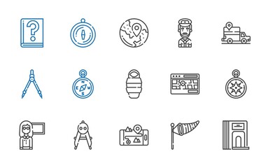 compass icons set