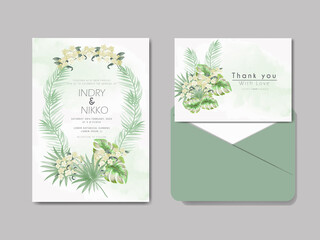 beautiful and elegant floral wedding invitation cards