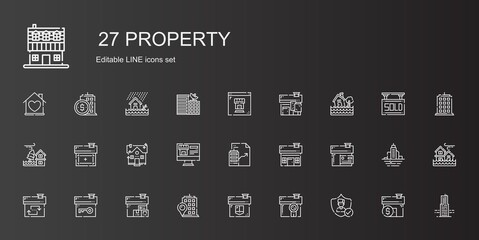 property icons set
