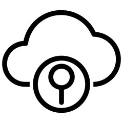 Searching cloud icon