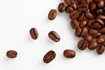 Coffee beans - isolated image