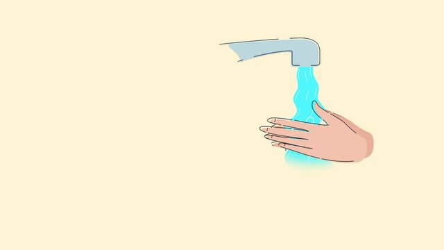 Rinse your hands with water