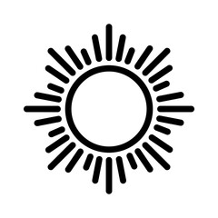 Sun light icon