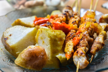 food, delicious, taichan, meal, healthy, plate, dish, fresh, sate, gourmet, lunch, vegetable, satay chicken, satay taichan, taichan satay, sate taichan, tasty, indonesian, chicken, dinner, cuisine, in