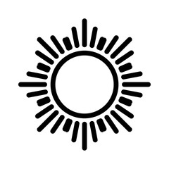 Sun light icon