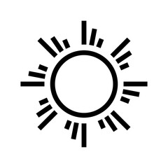 Sun light icon