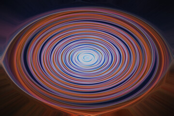 Colorful and abstract twirl made in an artistic way