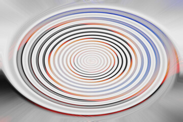 Colorful and abstract twirl made in an artistic way
