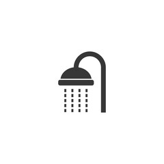 Shower icon simple flat style vector illustration.