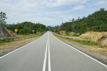 Straight highway  