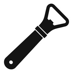 Plastic bottle-opener icon. Simple illustration of plastic bottle-opener vector icon for web design isolated on white background