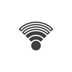 Wi-Fi network signal vector icon. filled flat sign for mobile concept and web design. Wifi Signal glyph icon. Symbol, logo illustration. Vector graphics