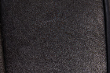 black leather texture seamless. High-resolution texture of folds. black calf leather