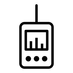 Obraz premium Digital detector icon