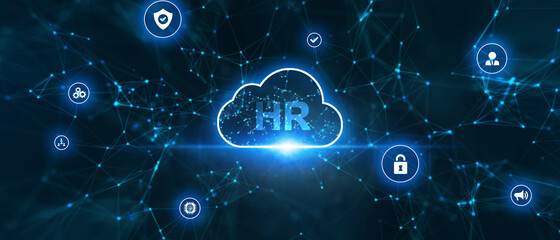 Business, Technology, Internet and network concept. Human Resources HR management concept.