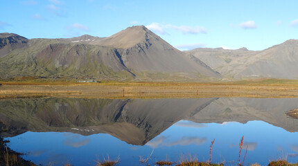 Mountains in Iceland. Mountains in Iceland. Panoramic picture.