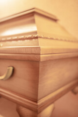 Sarg Detail Erdbestattung Beerdigung