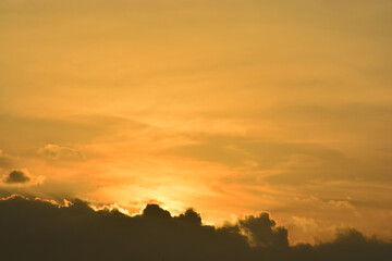 sunset in the mountains