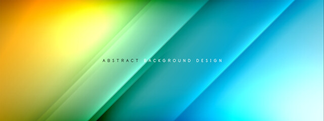Motion concept neon shiny lines on liquid color gradients abstract backgrounds. Dynamic shadows and lights templates for text