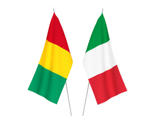 Italy and Guinea flags