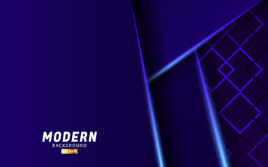 modern premium blue vector background banner design with blue line.Overlap layers with paper effect on geometric textured background. Template vector.