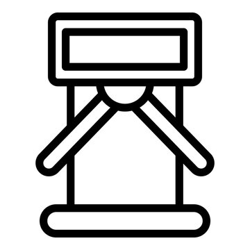 recommend clip art: Control turnstile icon. Outline control turnstile vector icon for web design isolated on white background
