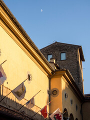 Fototapeta premium Italia, Toscana, Firenze. Architettura del Ponte Vecchio.