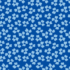 Japanese Cute Petal Vector Seamless Pattern