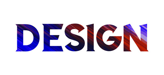 Design. Colorful isolated vector saying