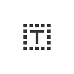 Text box icon. Display option symbol modern, simple, vector, icon for website design, mobile app, ui. Vector Illustration