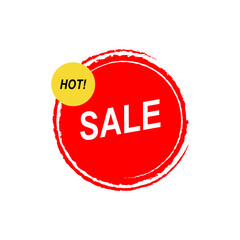 Vector Rough Brushed Hot Sale Label