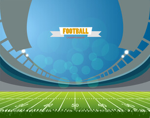 American football arena field. vector design. eps 10 © Kalawin