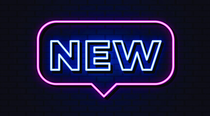 Fototapeta premium New neon sign, neon style