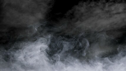 smoke on black background - 367959759