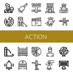 action icon set