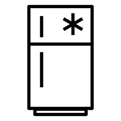 Freezer with two door icon
