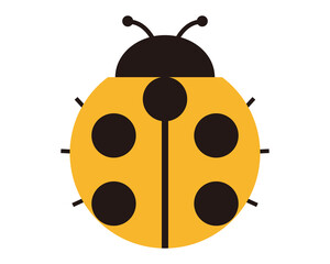 カラフルなてんとう虫のベクターイラスト