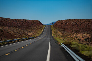 Long Desert Highway California.