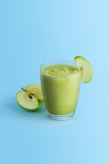 Green apple smoothie without any ingredients is a healthy drink that is valuable and a natural drink. It is popular with people who take care of their health. And take care of the shape