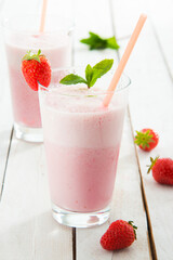 Milkshake à la fraise