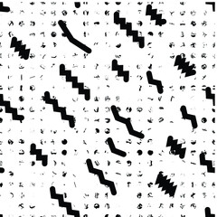 Seamless pattern with speed lines, halftone dots , circles . minimalistic poster with striped Design elements .Repeating Vector stripes .Geometric shape. Dynamic geometrical Endless overlay texture.