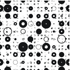 Seamless pattern with speed lines, halftone dots , circles . minimalistic poster with striped Design elements .Repeating Vector stripes .Geometric shape. Dynamic geometrical Endless overlay texture.