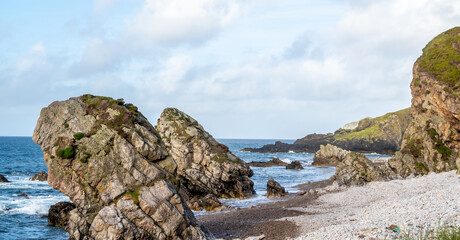 Fototapeta na wymiar The beautiful coast at Maling Well, Inishowen - County Donegal, Ireland