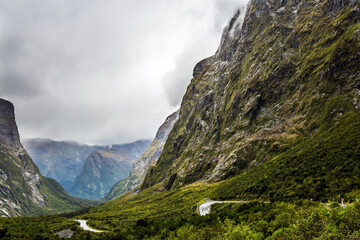 Obraz premium Road to classic sea fjord