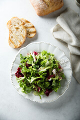 Healthy mixed green salad